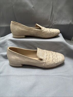 Donald J. Pliner “Haylie” Woven Leather Loafer Flat Sz 6.5